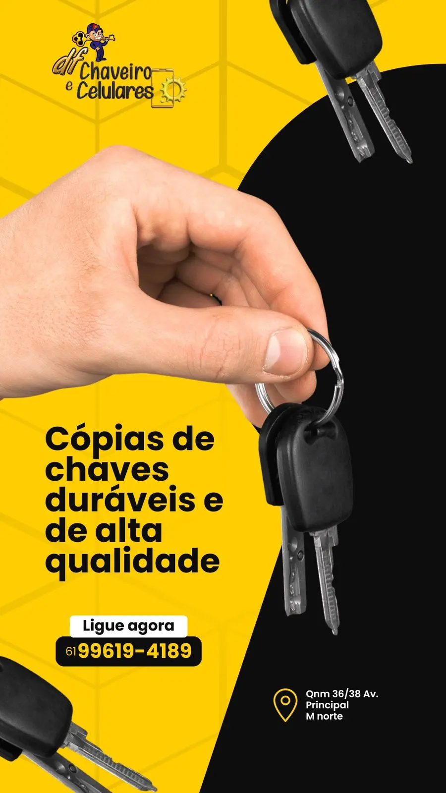 Chaveiro em Brasília atendendo cliente 24 horas
